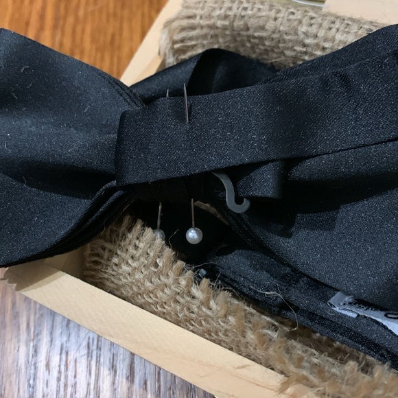 brackish real feather Bow tie. - Picture 6 of 10